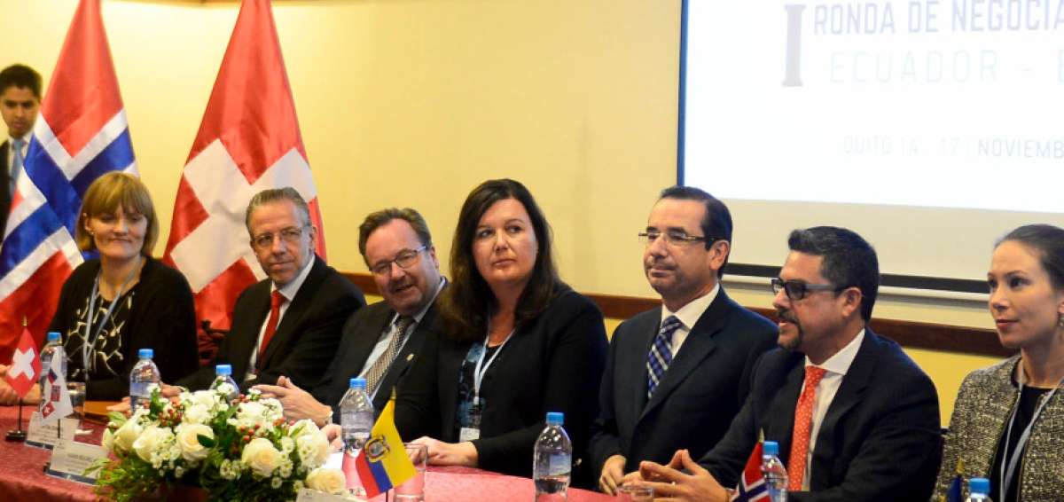 Ecuador se sienta a negociar un acuerdo comercial con los pa&iacute;ses de la EFTA