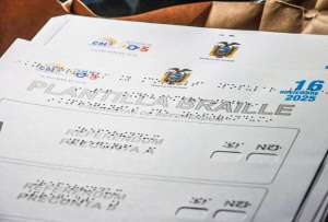9.558 plantillas braille estarán disponibles para electores con discapacidad visual en la Consulta Popular