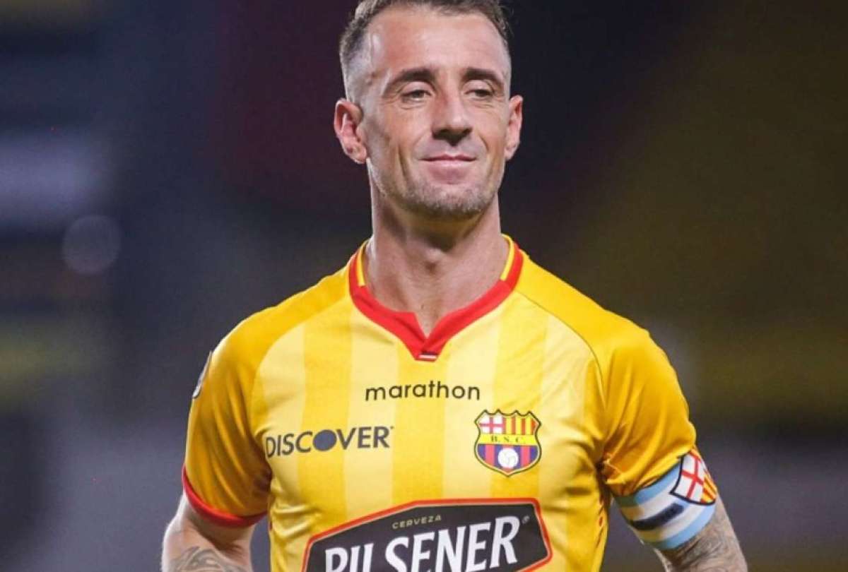 Damían Díaz, cuando militaba en Barcelona SC. 