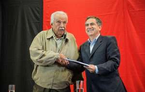 Rodrigo Paz (i.) ha hecho declaraciones sobre la gesti&oacute;n de Luis Chiriboga al mando de la FEF. Foto: Archivo