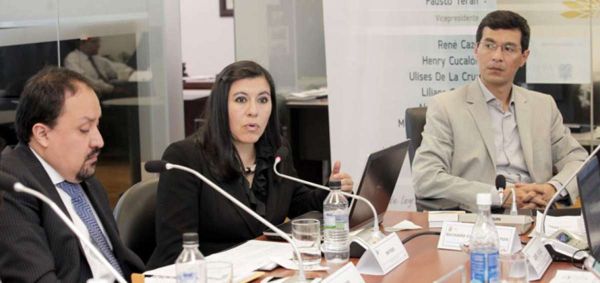 Ana Proa&ntilde;o (foto), directora ejecutiva de la Agencia de Regulaci&oacute;n y Control de las Telecomunicaciones (Arcotel), durante su exposici&oacute;n.
