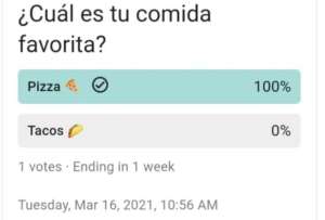 Whatsapp lanzó la función de encuesta para grupos
