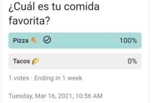 Whatsapp lanzó la función de encuesta para grupos