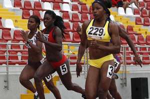 Con un &lsquo;crono&rsquo; de 11:64, la atleta &Aacute;ngela Tenorio se ubic&oacute; segunda en los 100 metros, detr&aacute;s de la colombiana Mar&iacute;a Alejandra Idrobo. Foto: Getty Images