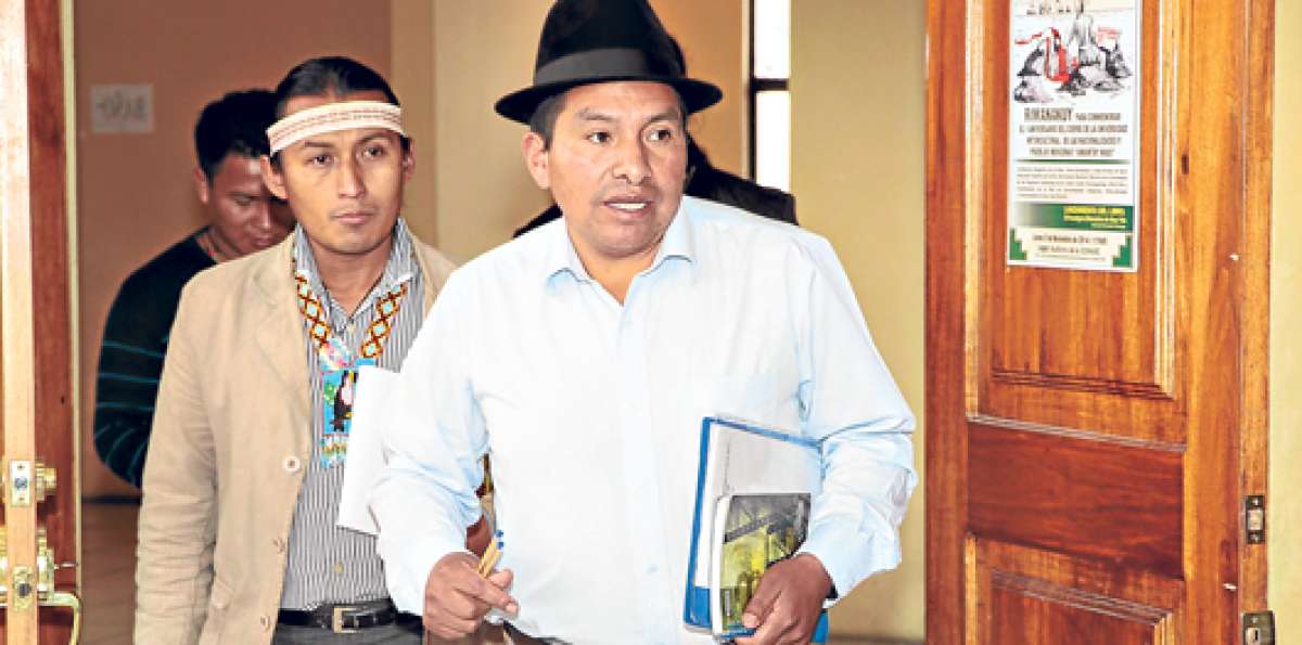 Jorge Herrera, presidente de la Conaie, convoc&oacute; a una reuni&oacute;n extraordinaria para analizar la cita con Lasso. Foto: Daniel Molineros/El Tel&eacute;grafo  