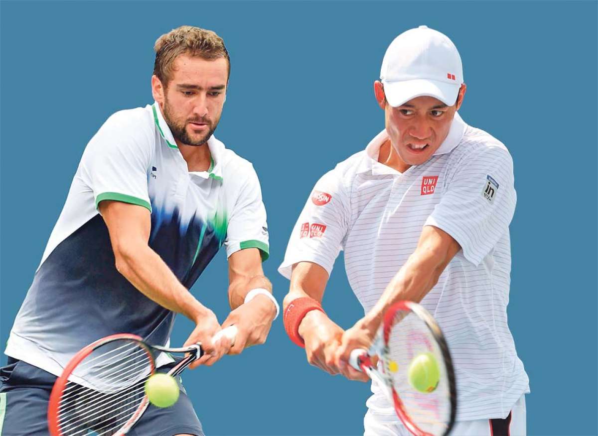 El japon&eacute;s Kei Nishikori (der.), d&eacute;cimo favorito, se medir&aacute; con el croata Marin Cilic, decimocuarto, en la ATP.