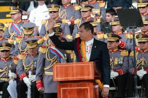 El Presidente Correa dijo que la batalla ahora est&aacute; en otro campo: la ciencia, la tecnolog&iacute;a y la preparaci&oacute;n constante. Foto: Santiago Aguirre / EL TEL&Eacute;GRAFO