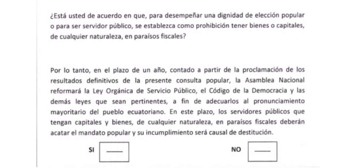 El CNE presentar&aacute; el viernes el plan operativo para la consulta popular sobre para&iacute;sos fiscales