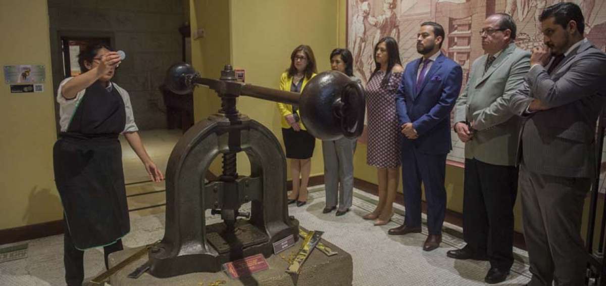 El Museo Numism&aacute;tico cuenta con la prensa de acu&ntilde;aci&oacute;n con la que se fabricaron las primeras monedas para Ecuador