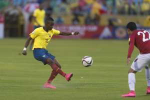 Juan Cazares durante el partido de Ecuador ante Bolivia. John Guevara / El Tel&eacute;grafo