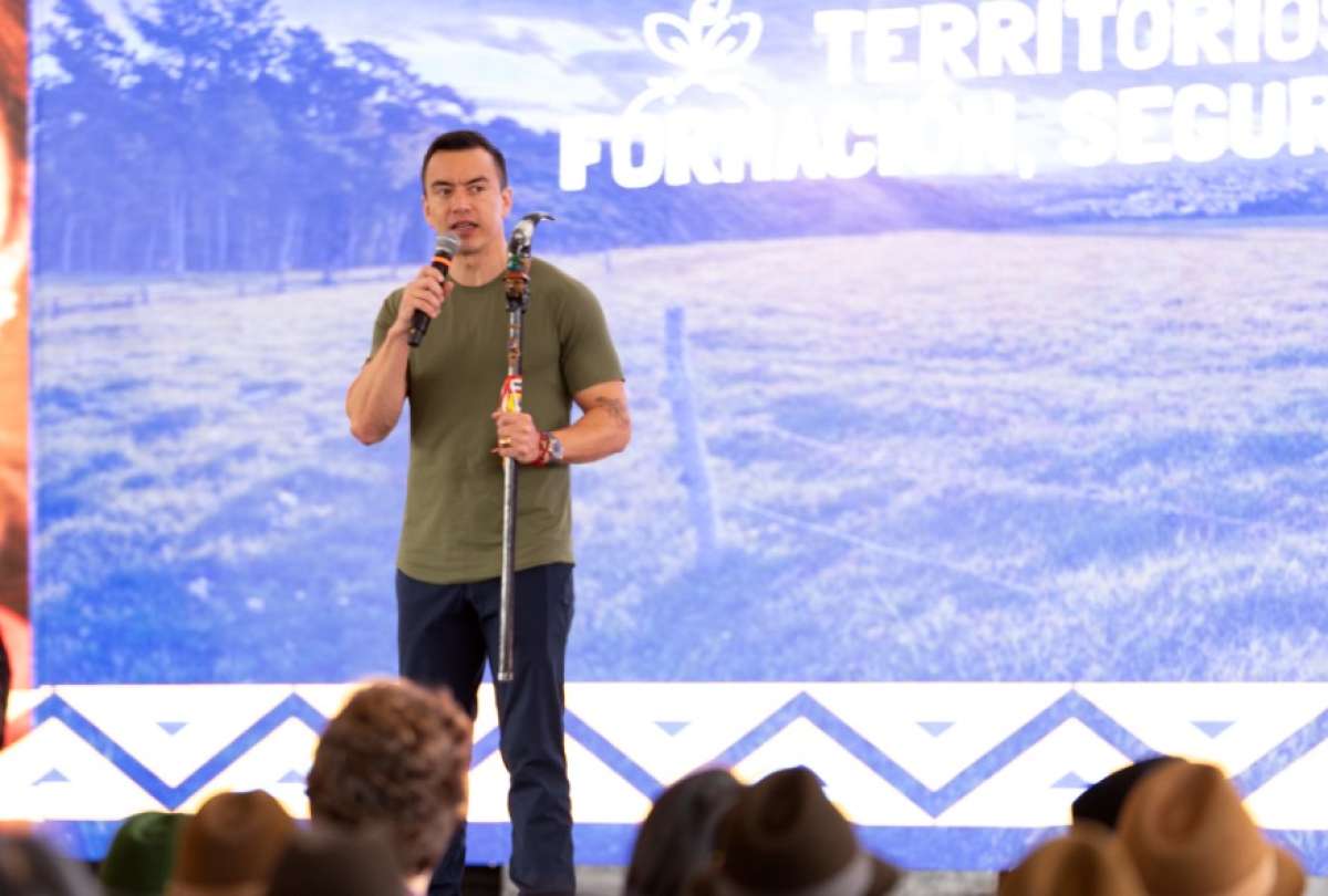 El anuncio lo hizo el presidente Noboa este 17 de abril en el Puyo.