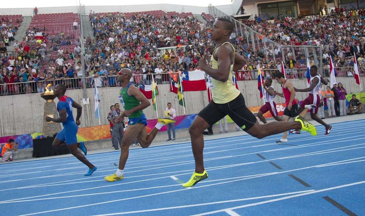 &Aacute;lex Qui&ntilde;&oacute;nez, finalista en las Olimpiadas de Londres 2012 y poseedor del r&eacute;cord sudamericano en 200 metros, qued&oacute; fuera de los JJ.PP. Foto: Archivo
