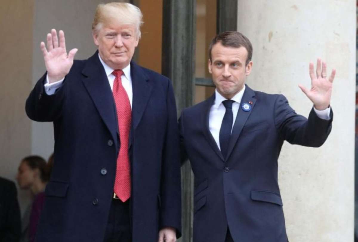 El presidente de Estados Unidos filtr&oacute; mensajes privados con el presidente de Francia, Emmanuel Macron en medio de la tensi&oacute;n por la OTAN.