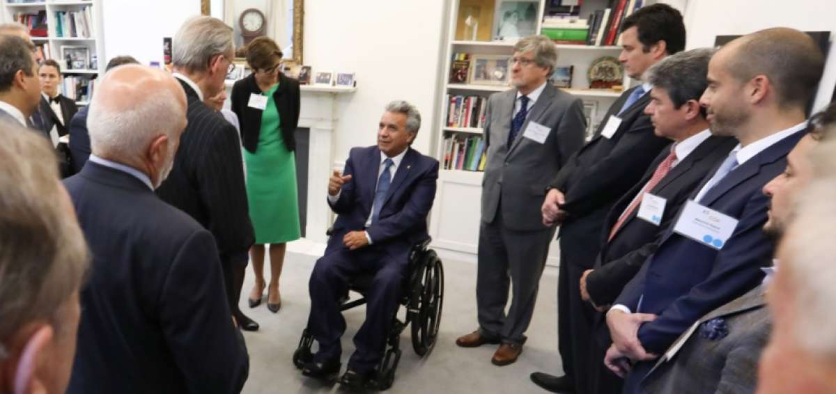 El presidente de la Rep&uacute;blica, Len&iacute;n Moreno, fue recibido por la Americas Society Council of the Americas, una de las principales organizaciones empresariales a nivel internacional. 
