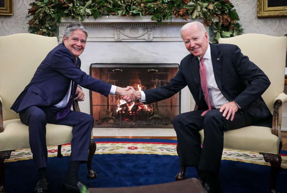 Guillermo Lasso se reunió con Joe Biden en el despacho oval de la Casa Blanca. 