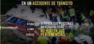 Ministerio del Interior lanza plan de recompensa contra el hurto en accidentes de tr&aacute;nsito
