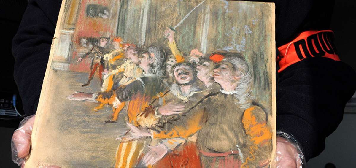 Degas explic&oacute; que &lsquo;Les Choristes&rsquo; representa una escena de la &oacute;pera Don Juan al final del primer acto: el compromiso entre Massetto y Zerlina.