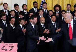 Inter Miami celebra su corona de la MLS en la Casa Blanca con Trump