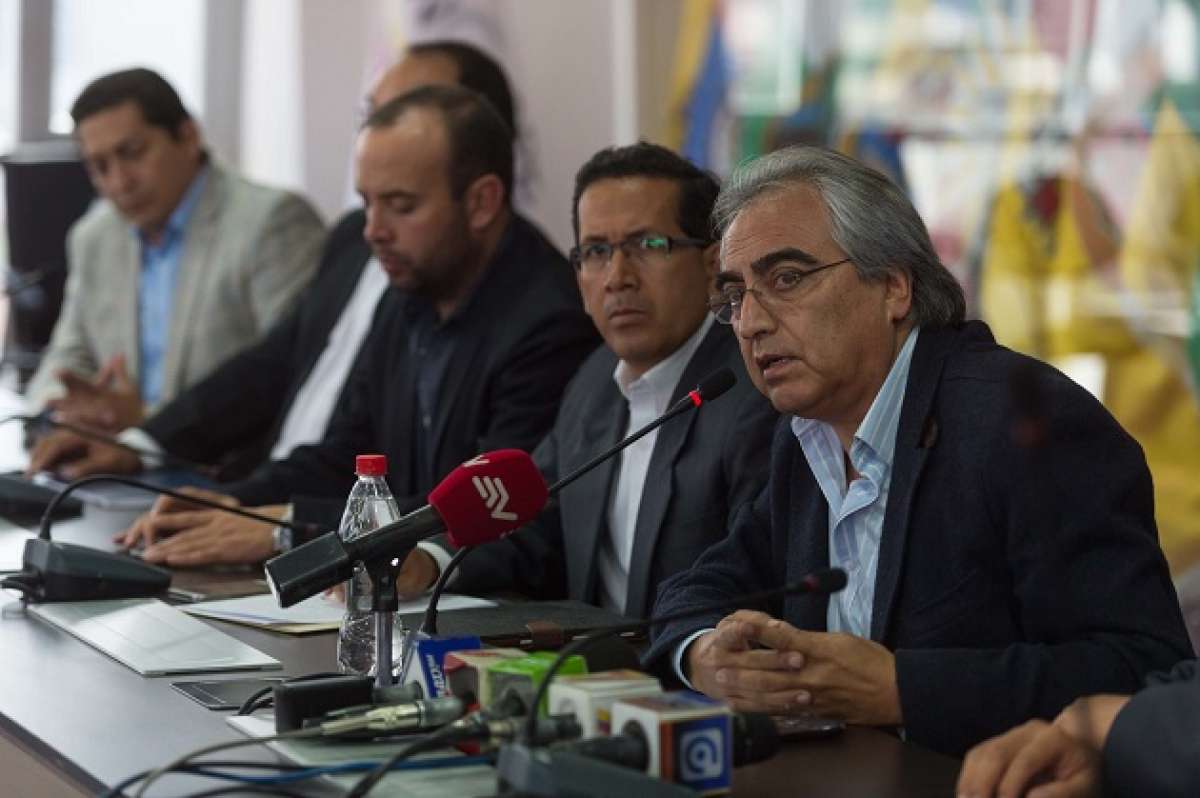 Gustavo Baroja, presidente del Congope, anunci&oacute; que el Consejo respalda el Di&aacute;logo Nacional, el cual debe ser amplio e incluyente. Foto: John Guevara / EL TEL&Eacute;GRAFO