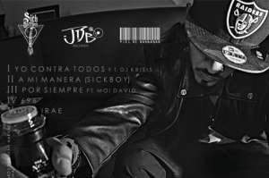 Contraportada del disco Piel de Barrab&aacute;s, en el que Sick Gattermo luce una chaqueta de cuero.