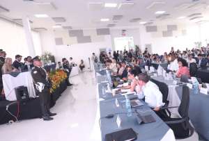 Sesi&oacute;n del Pleno de la Asamblea Nacional durante el primer debate del proyecto de ley sobre miner&iacute;a y energ&iacute;a, realizado en Samborond&oacute;n.