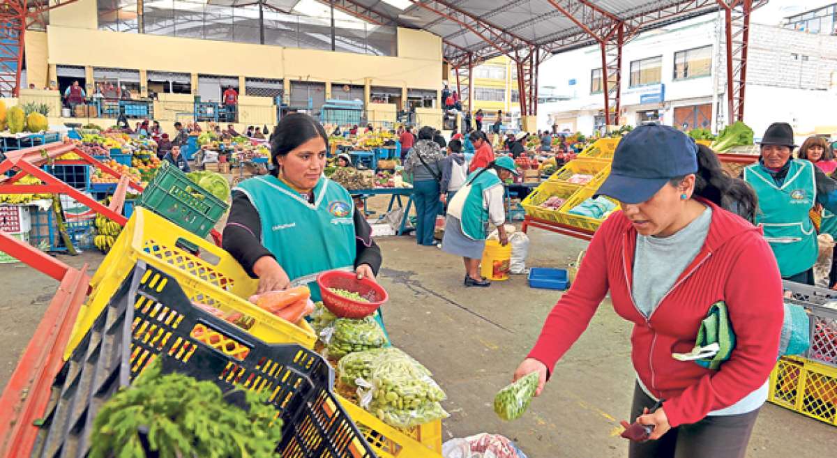 Las ferias agroecol&oacute;gicas est&aacute;n presentes en los cantones Ambato, Patate, Ba&ntilde;os de Agua Santa, Pelileo y P&iacute;llaro, y se organizan semanalmente. Foto: Roberto Ch&aacute;vez / El Tel&eacute;grafo