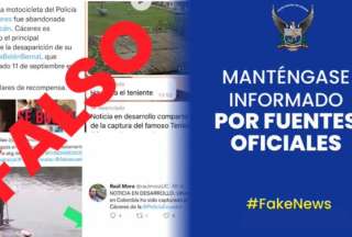Policía Nacional desmiente información que circula en redes sociales sobre Germán Cáceres y María Belén Bernal