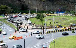 El Tr&eacute;bol es un sector de la ciudad donde existe una alta congesti&oacute;n vehicular. Foto: Archivo/ El Tel&eacute;grafo