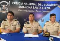 La policía de Santa Elena dio una rueda de prensa.