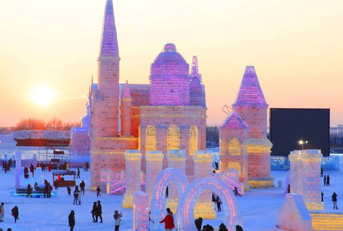 Harbin es una de las ciudades que potencia el turismo de hielo y nieve. 