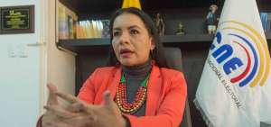 Diana Atamaint. Presidenta del Consejo Nacional Electoral 