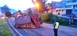 Una persona herida deja accidente de tr&aacute;nsito en el sur de Quito