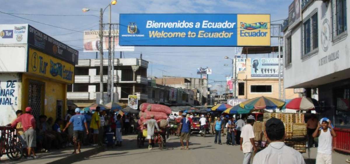 Imagen de la frontera entre Ecuador y Per&uacute;.