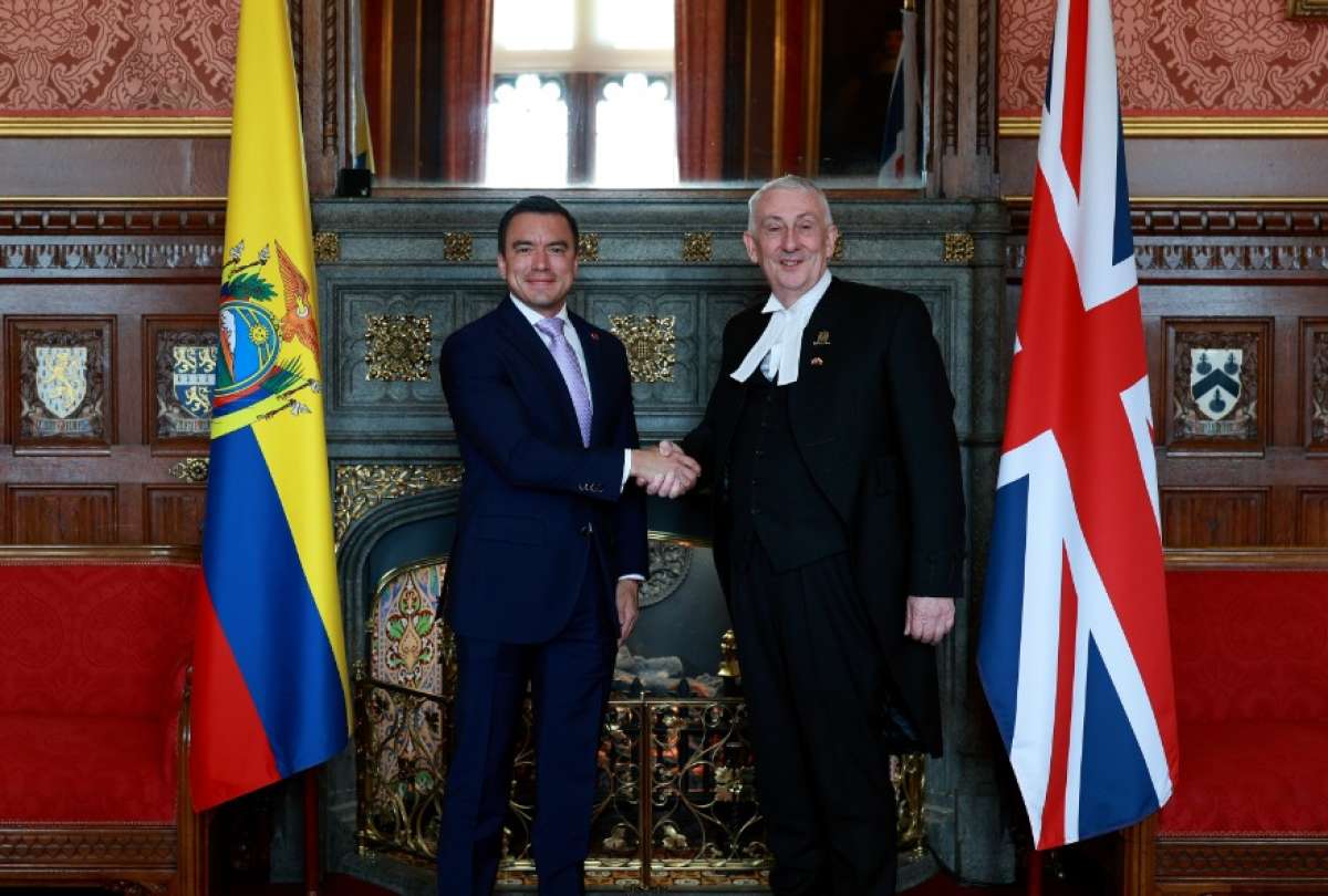 Presidente Noboa se reúne con el Presidente de la Cámara de los Comunes
