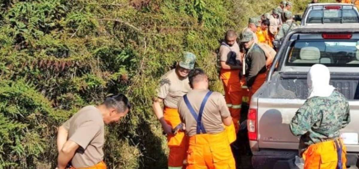 Bomberos de Mej&iacute;a trabajaron desde las 04:00 en el sector para sofocar las llamas. 