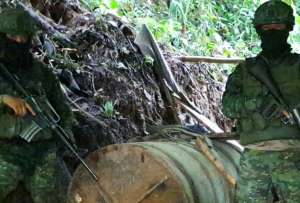 Fuerzas Armadas desmantelan centro de minería ilegal en Tulcán