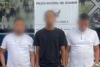 Policía detuvo a tres sujetos que poseían armas de fuego en Pascuales