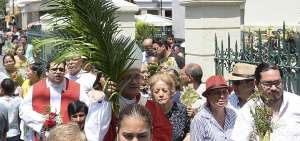En misa de 11:00, en la Catedral Metropolitana de Guayaquil, se regalaron especies alternativas de plantas para la bendici&oacute;n del Domingo de Ramos. 