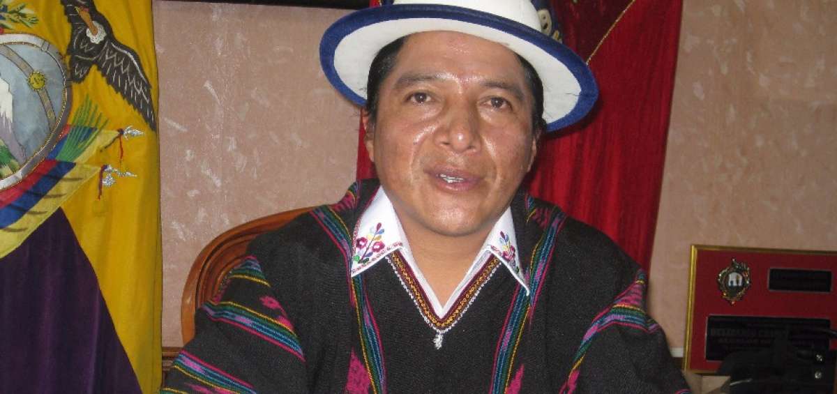 Belisario Chimborazo, alcalde del cant&oacute;n Ca&ntilde;ar
