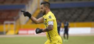 Portero Hern&aacute;n Gal&iacute;ndez festej&oacute; su primer gol en el torneo local