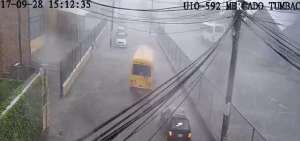Im&aacute;genes del ECU911 sobre las lluvias registradas la tarde de este jueves.