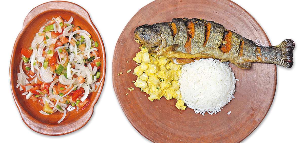 Trucha y mote pillo, un plato de las alturas