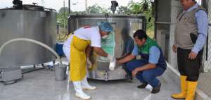 Los tanques de enfriamiento y los equipos de control de calidad han permitido que sean proveedores de leche en la industria nacional.