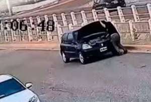En videos se registr&oacute; el momento exacto del accidente. 