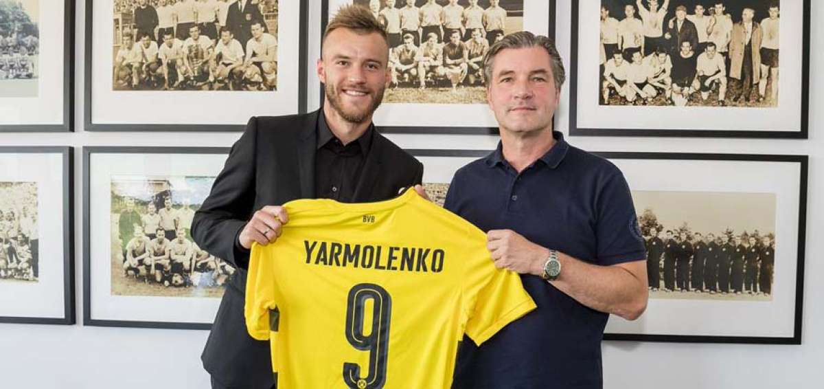 El Borussia Dortmund ficha a Yarmolenko para reemplazar a Demb&eacute;l&eacute;