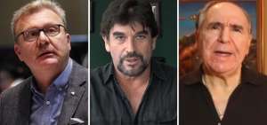 Ramiro Aguilar (i), Carlos Vera (c) y Abdal&aacute; Bucaram consideran que Guillermo Lasso no ha manejado correctamente su campa&ntilde;a en segunda vuelta.