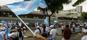 Comerciantes del Mercado Municipal del Norte protestaron el jueves pasado para exigir una respuesta de la Alcald&iacute;a.