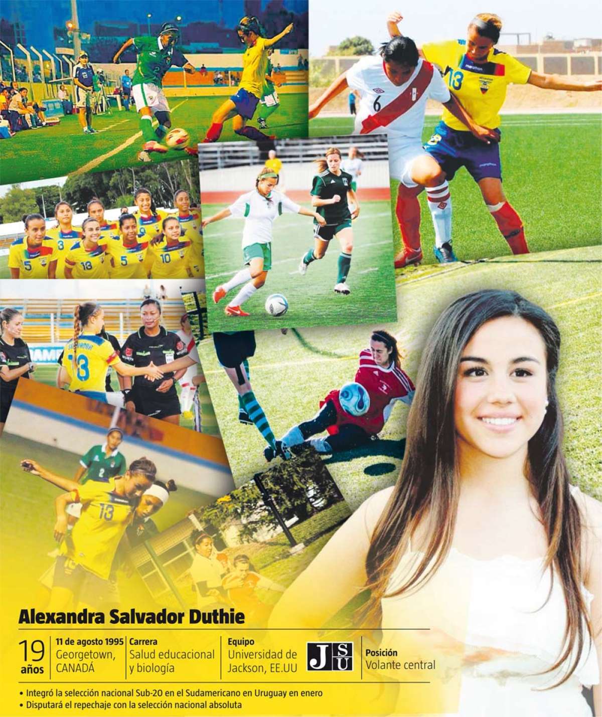 Alexandra Salvador, la canadiense que nunca dud&oacute; en jugar por la Tricolor