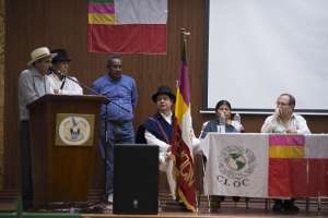 El ministro de Agricultura, Javier Ponce, dialog&oacute; con los representantes de Fenocin. Foto: Daniel Molinero / EL TEL&Eacute;GRAFO 