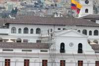 Instituto de Patrimonio realiza mantenimiento al Palacio de Carondelet